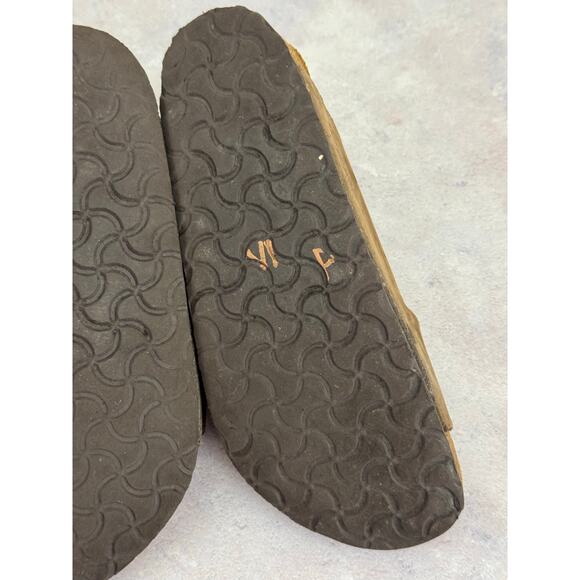 Birkenstock Arizona Brown Leather Sandals EU39 Womens US Size 8 FLAWS READ - Picture 14 of 16